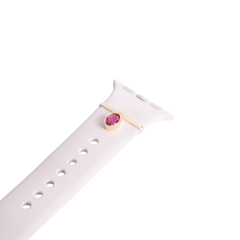 WATCH CHARM OVAL KIRMIZI TAŞ