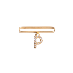 WATCH CHARM P HARFİ TAŞLI