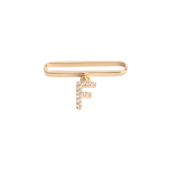 WATCH CHARM F HARFİ TAŞLI