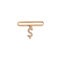 WATCH CHARM Ş HARFİ TAŞLI