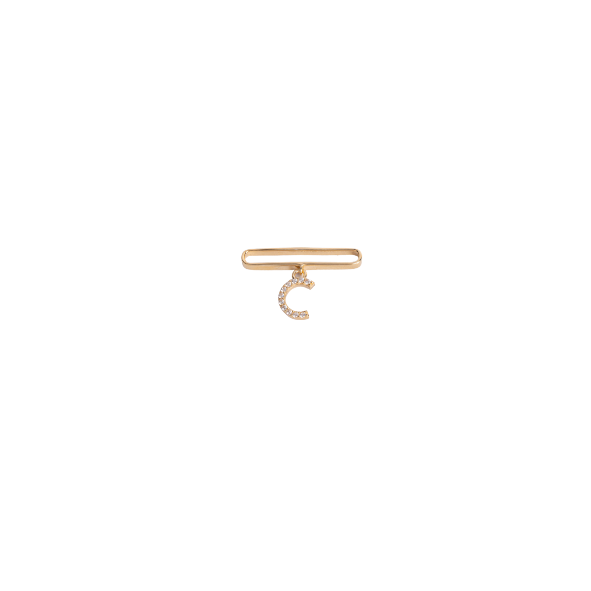 WATCH CHARM C HARFİ TAŞLI