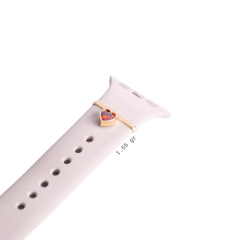 WATCH CHARM KIRMIZI TAŞ KALP