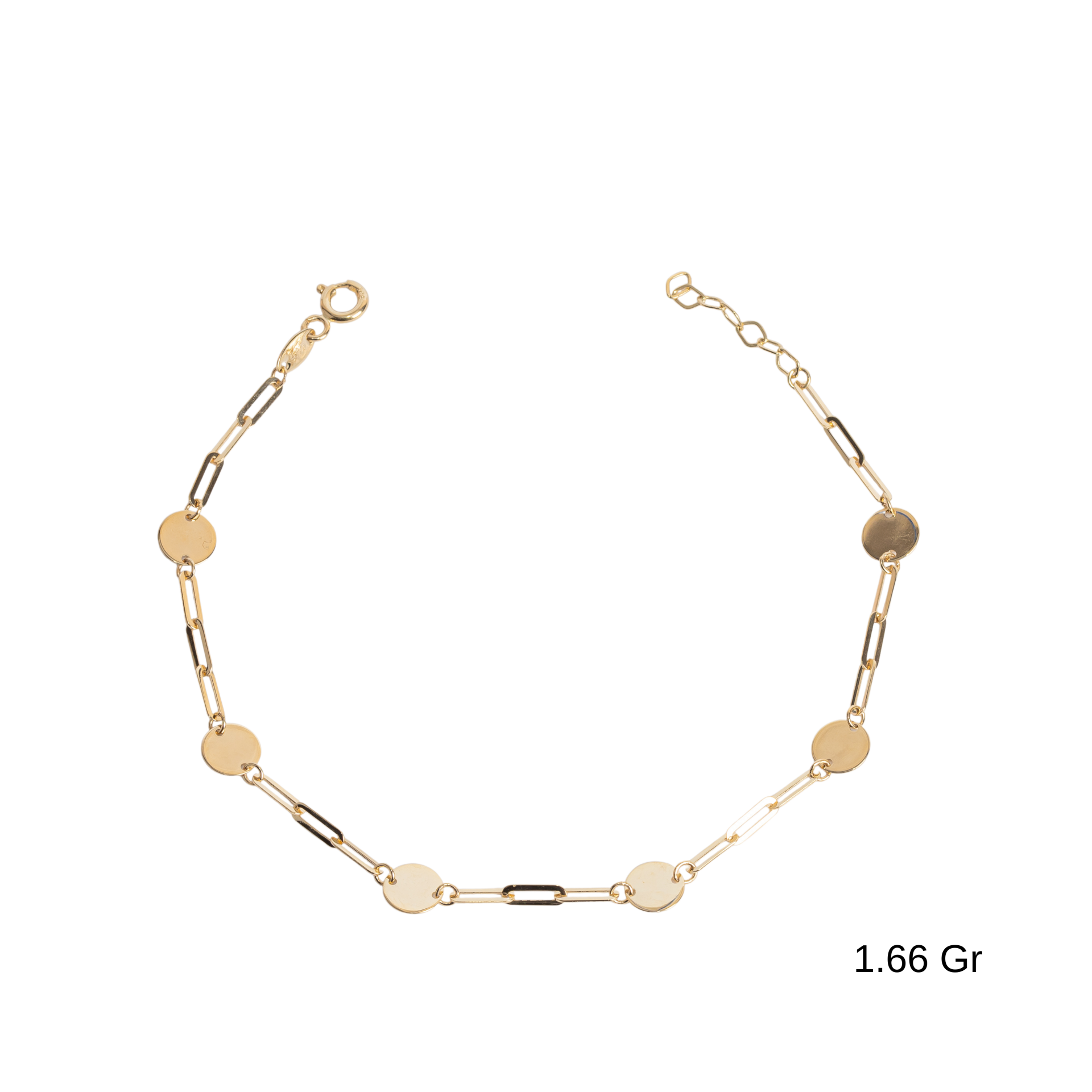 Pullu Ataç Zincirli Bileklik