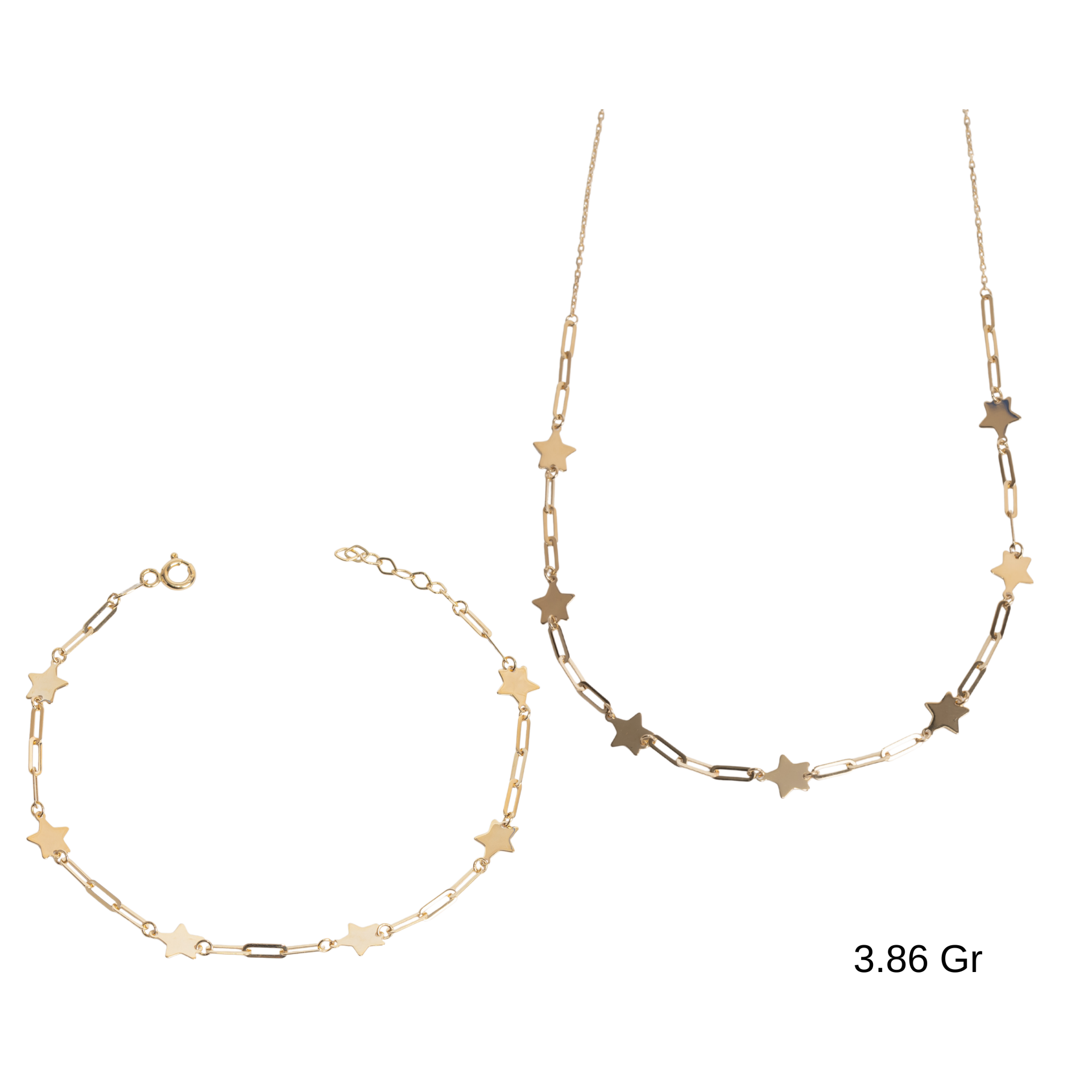 Yıldızlı Ataç Zincirli 2'li Set