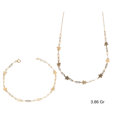 Yıldızlı Ataç Zincirli 2'li Set