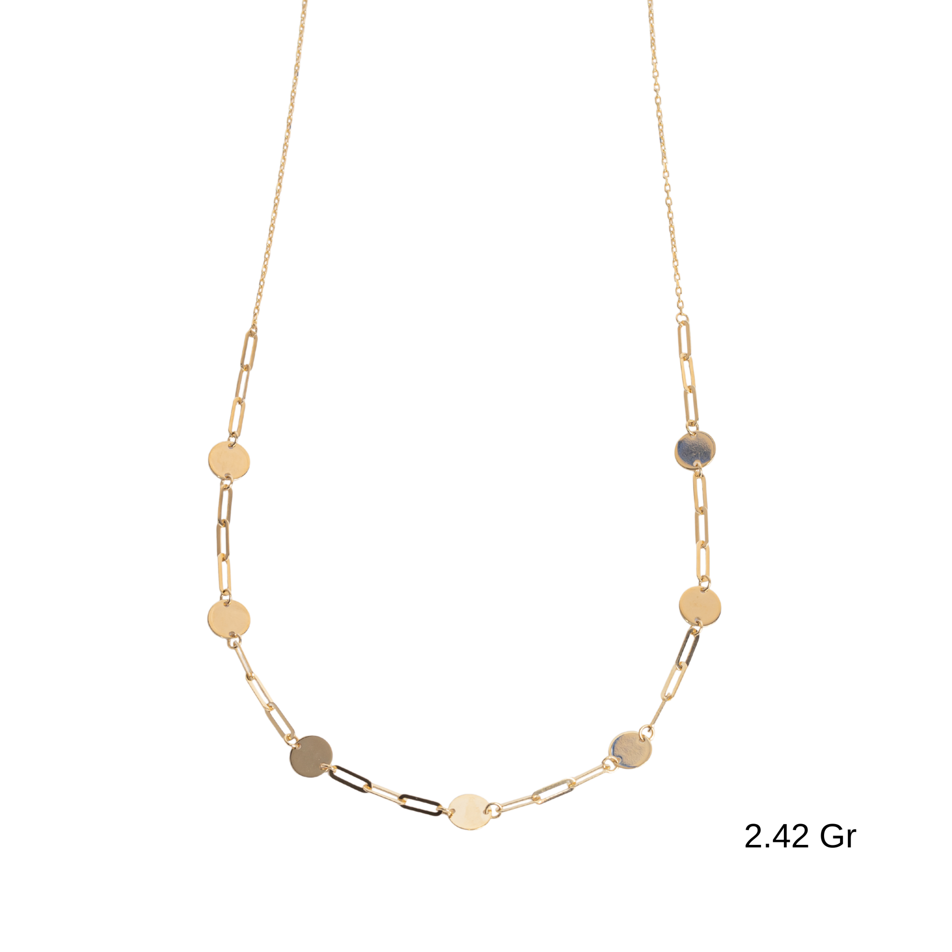 Pullu Ataç Zincirli Kolye