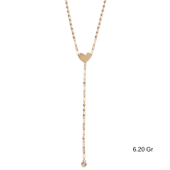 Kalpli Dorika Örme Kolye