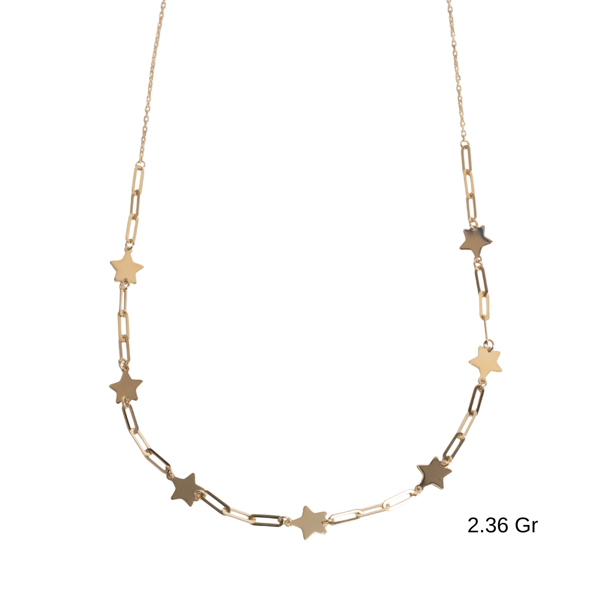 Yıldızlı Ataç Zincirli Kolye
