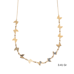 Kelebek Figürlü Kolye