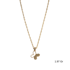 Kelebek Charmlı Çıtır Kolye