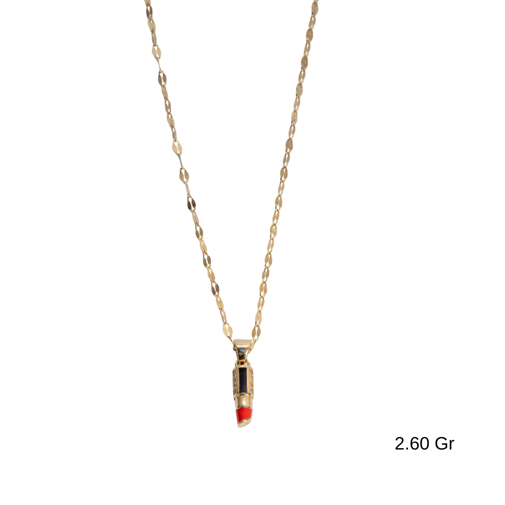 Ruj Charmlı Çıtır Kolye