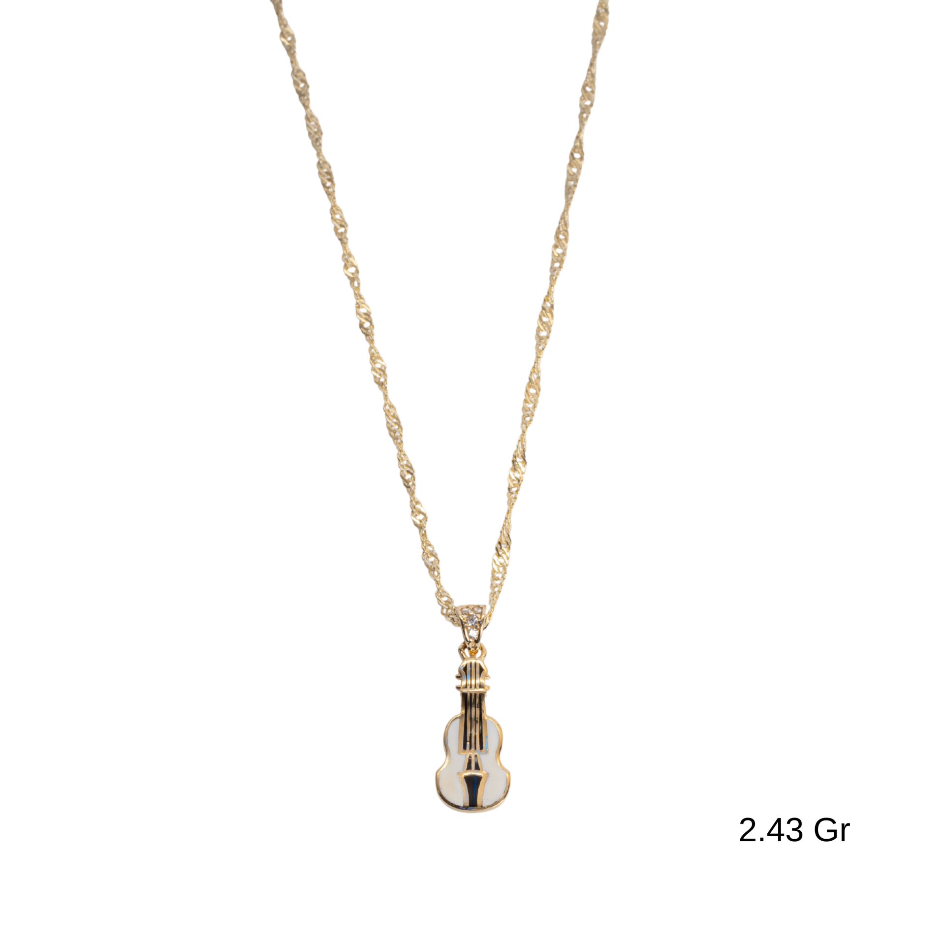 Gitar Charmlı Çıtır Kolye