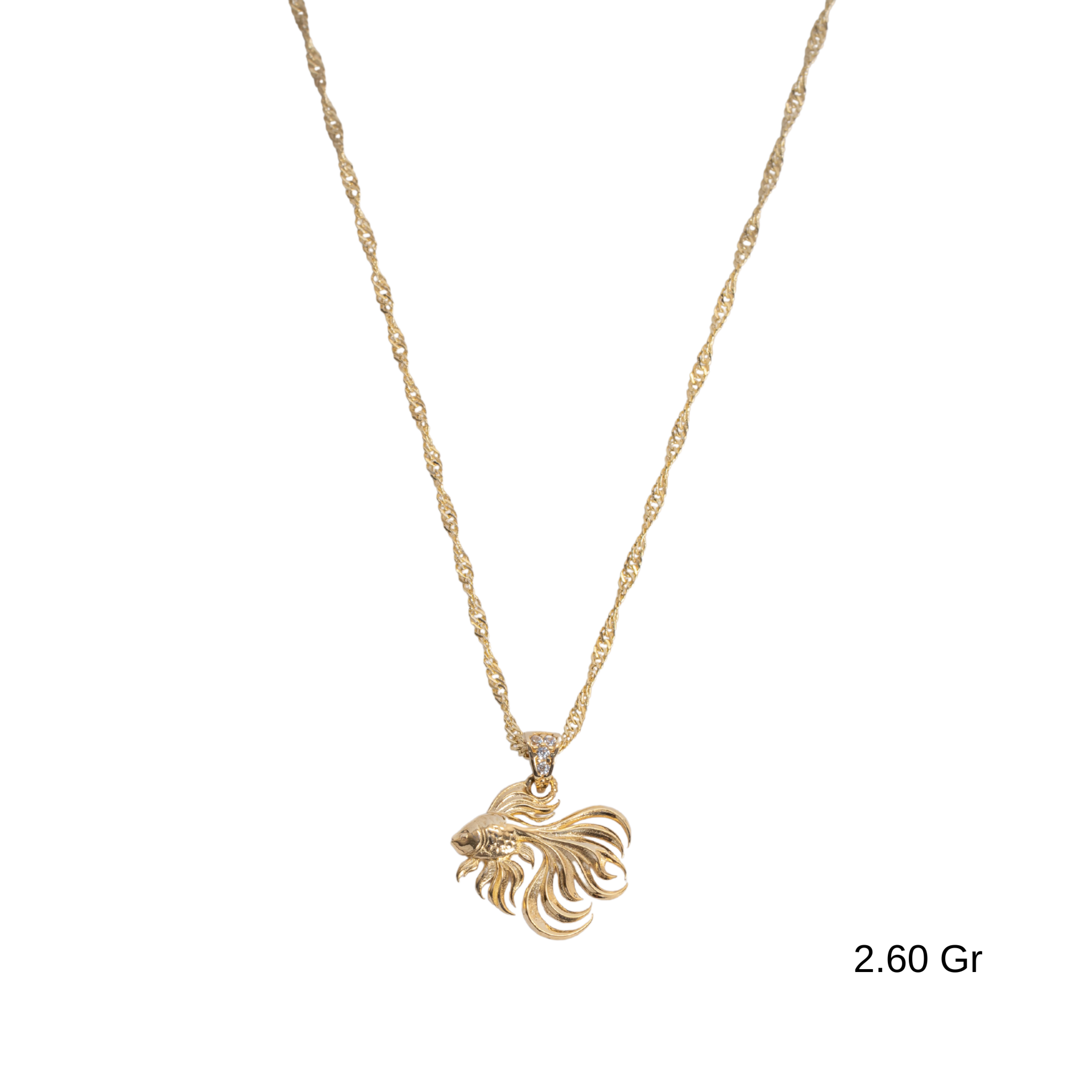 Balık Charmlı Çıtır Kolye